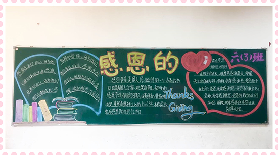 南昌現(xiàn)代外國語學(xué)校（象湖校區(qū)）開展“與愛同行，學(xué)會感恩”主題教育月活動--黑板報比賽